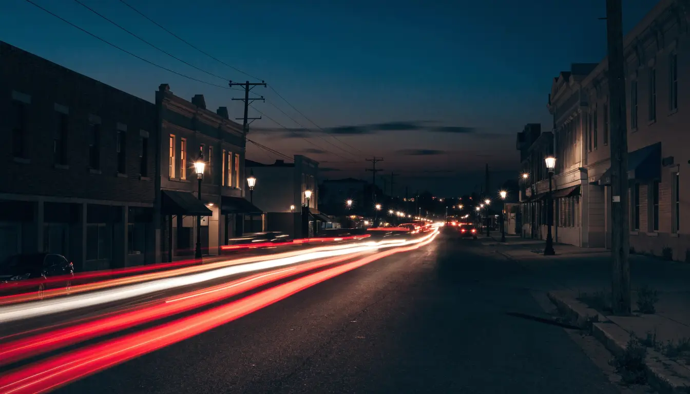 Route 66 at night, where drunk and distracted driving crashes happen in Rancho Cucamonga